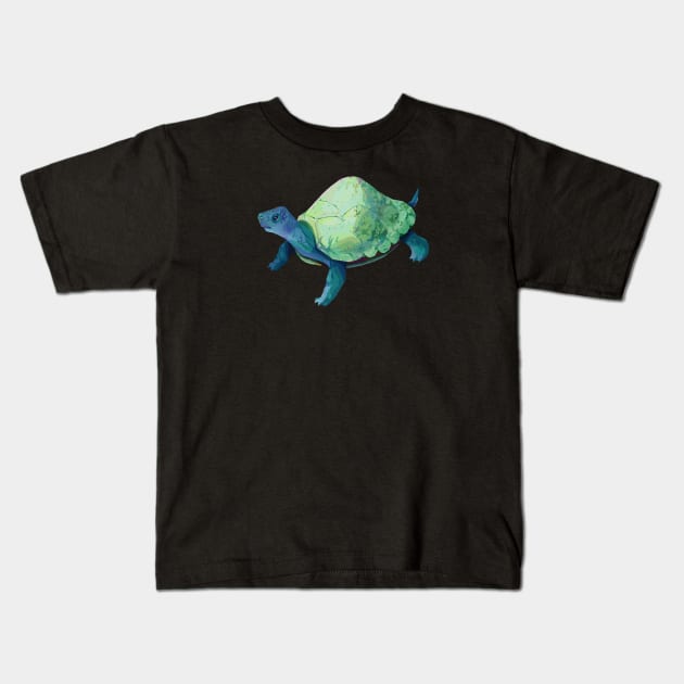 Eggshell Turtle Kids T-Shirt by banditotees